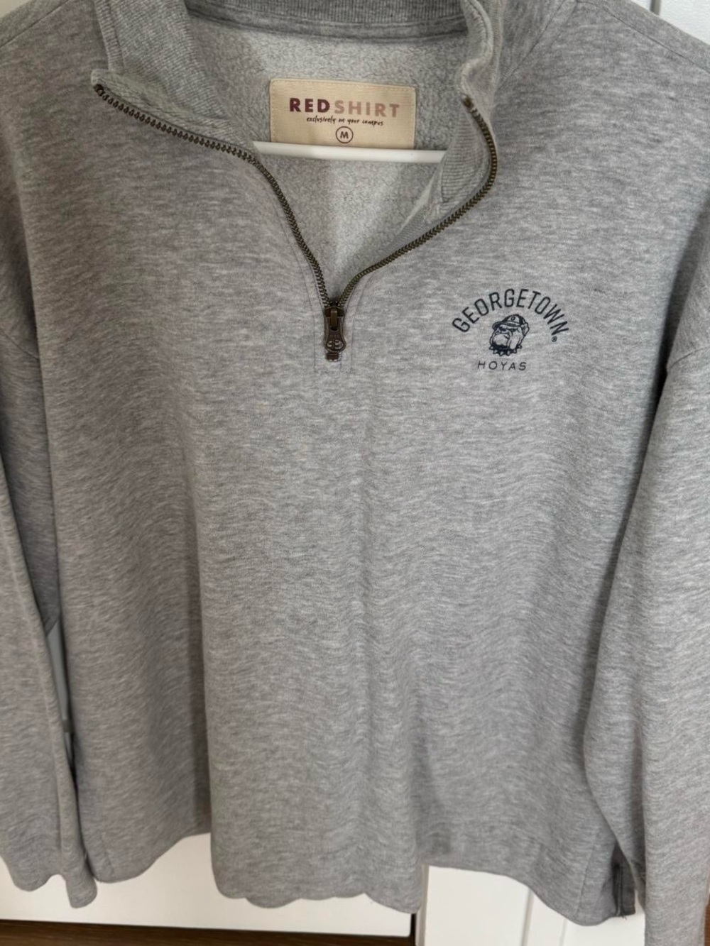 Redshirt Georgetown Hoyas Men's Gray Quarter-Zip Pullover